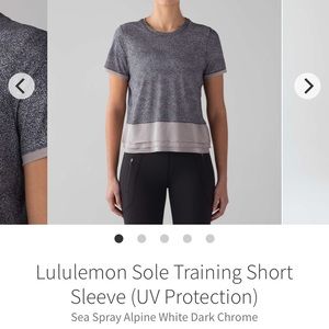 Size 6 Sole Training Short Sleeve Lululemon